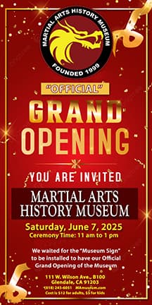 Martial Arts History Museum Celebrates Grand Opening in Glendale