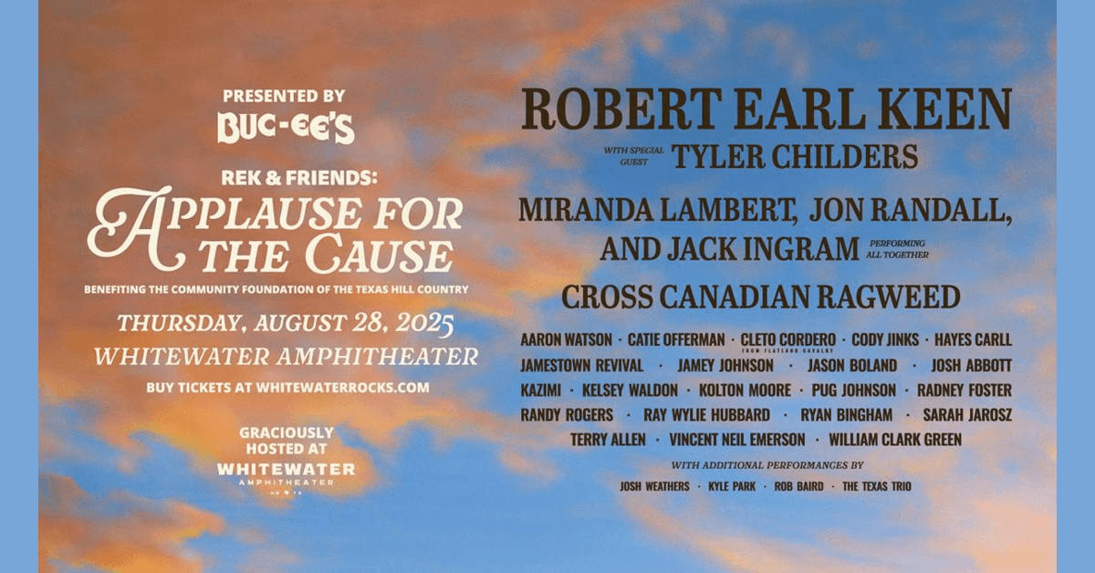 Robert Earl Keen and Friends Unite for Texas Hill Country Flood Relief Benefit Concert