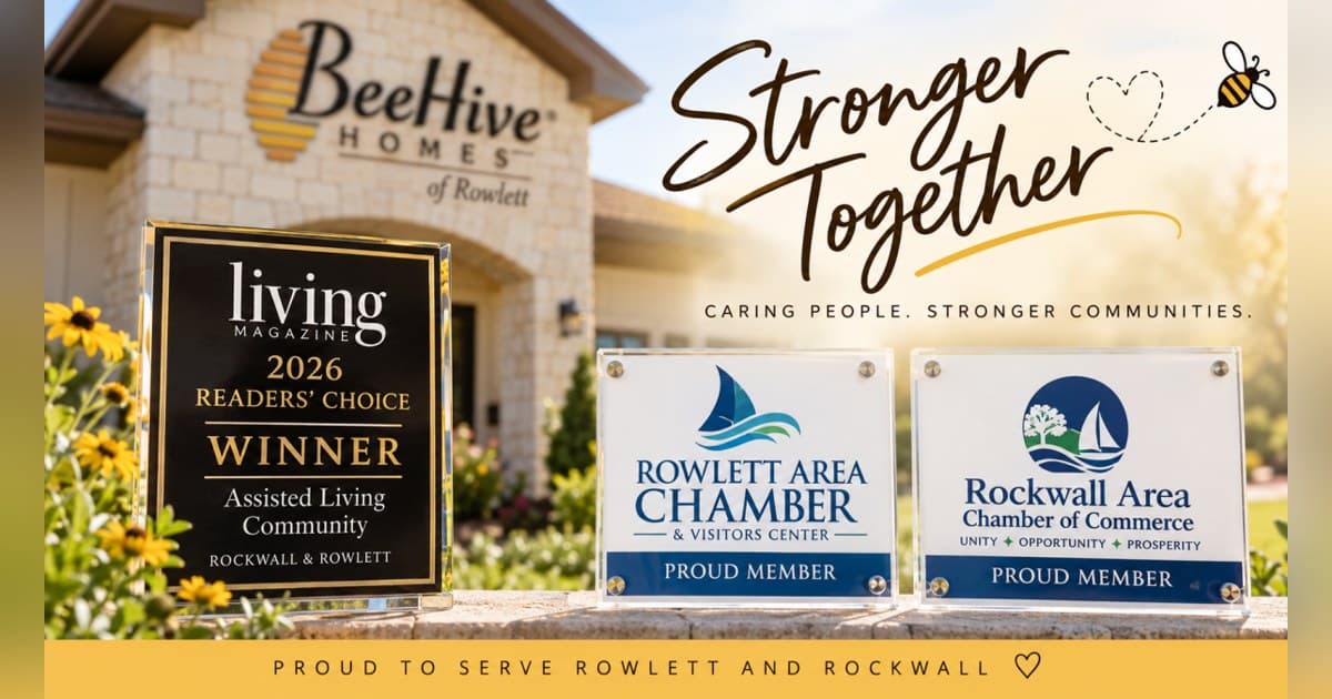 BeeHive Homes of Rowlett Wins Best Assisted Living Community in Living Magazine's Readers' Choice Awards