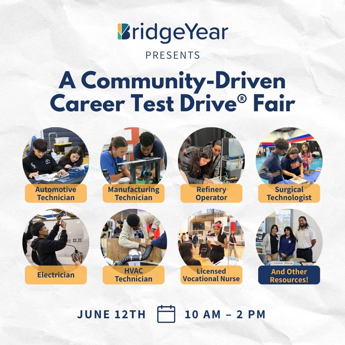 BridgeYear to Host Free Career Test Drive Fair in Houston, Offering Hands-On Simulations for Middle-Skill Jobs