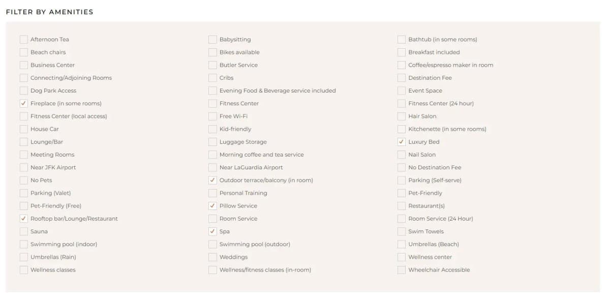 New Platform Simplifies NYC Hotel Search with Customizable Filters