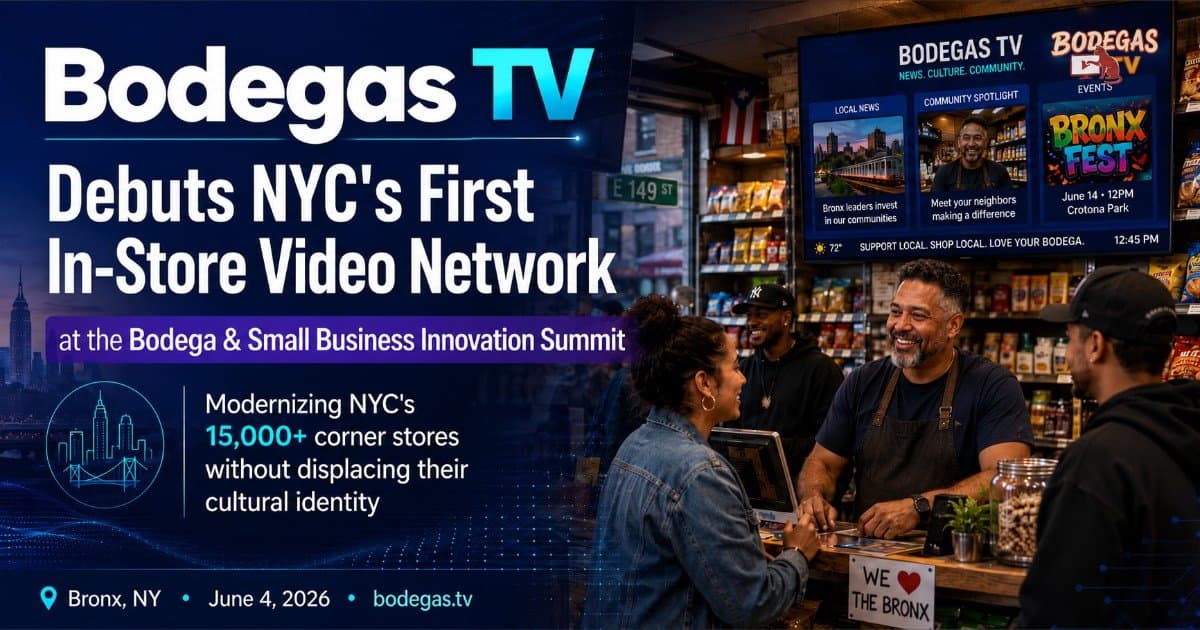 Bodegas TV Launches NYC's First In-Store Video Network, Aiming to Modernize Corner Stores Without Displacing Culture