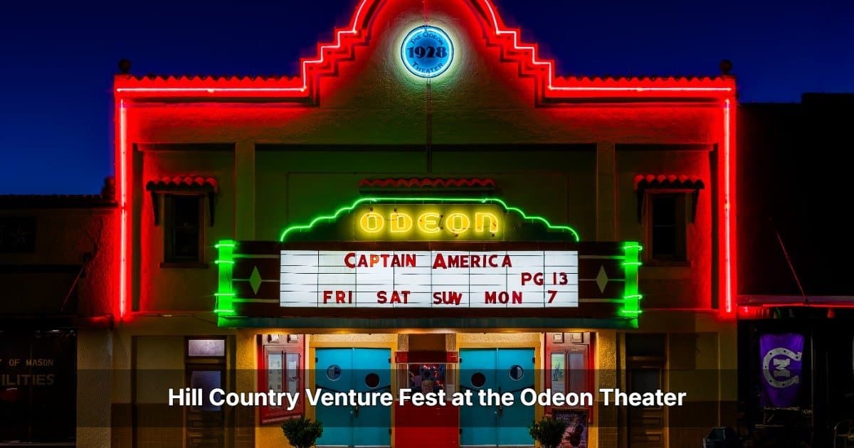 Hill Country Venture Fest Student Pitch Night to be Held at Mason's Historic Odeon Theater