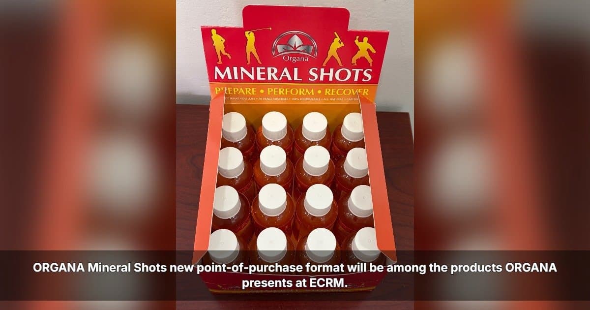 ORGANA International to Showcase New Mineral Shots Retail Display at ECRM Session