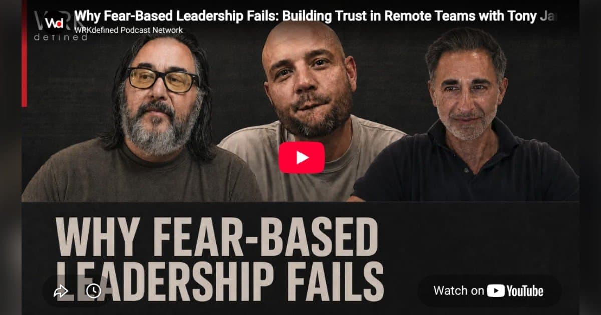 Fear-Based Leadership Is Quietly Sinking Companies, Warns Oyster Founder Tony Jamous