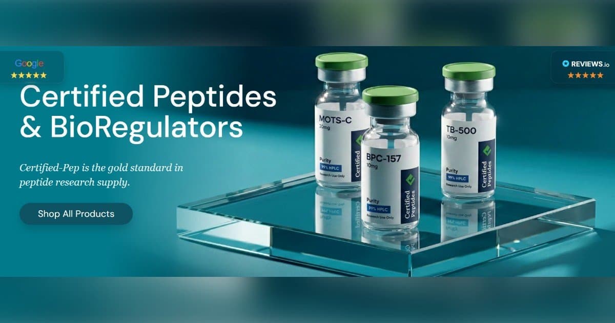 Certified-PEP Highlights U.S.-Made Research Peptides with Independent Batch Testing