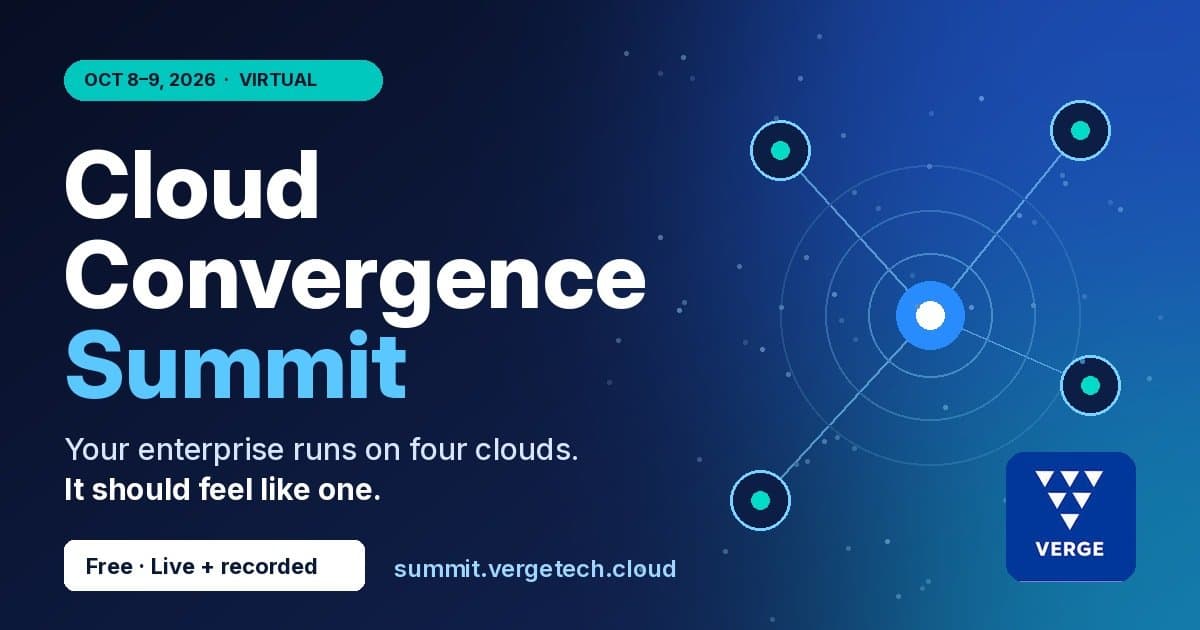 Verge Technologies Announces Cloud Convergence Summit to Unify Multi-Cloud Estates