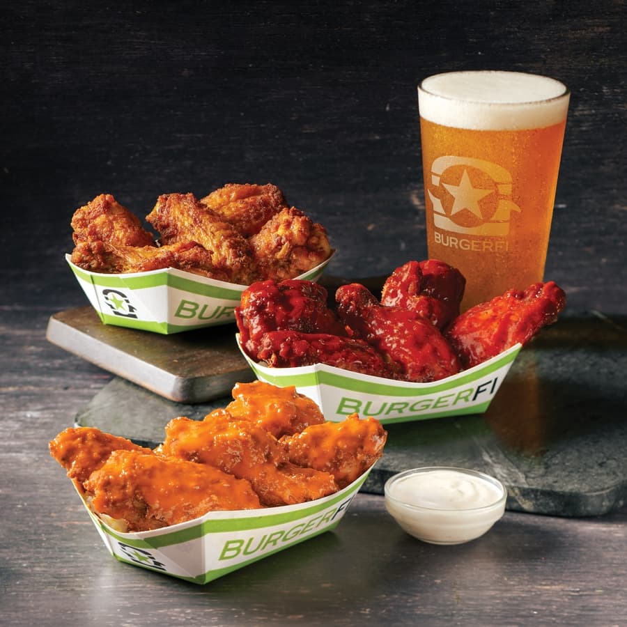 BurgerFi® Offers $5 Jumbo Chicken Wings for National Chicken Wing Day