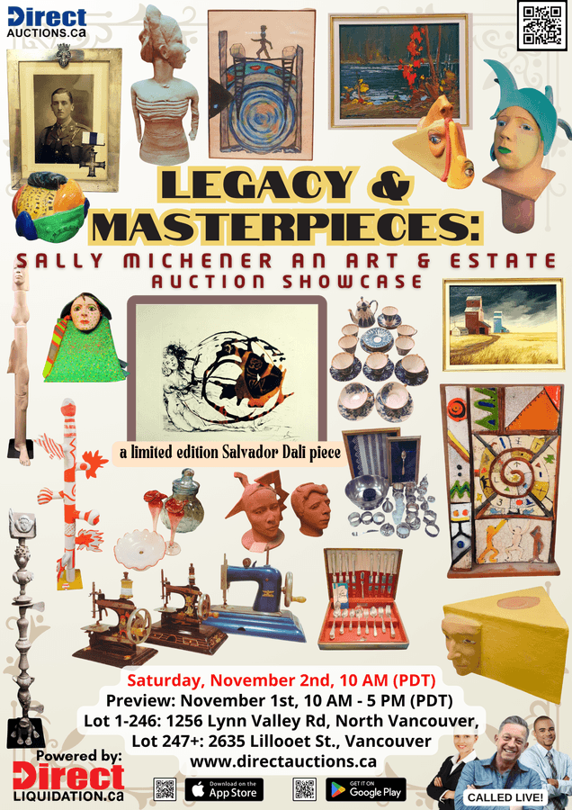 Renowned Artist Sally Michener's Estate Auction Set to Showcase Rare Ceramics and Dalí Print